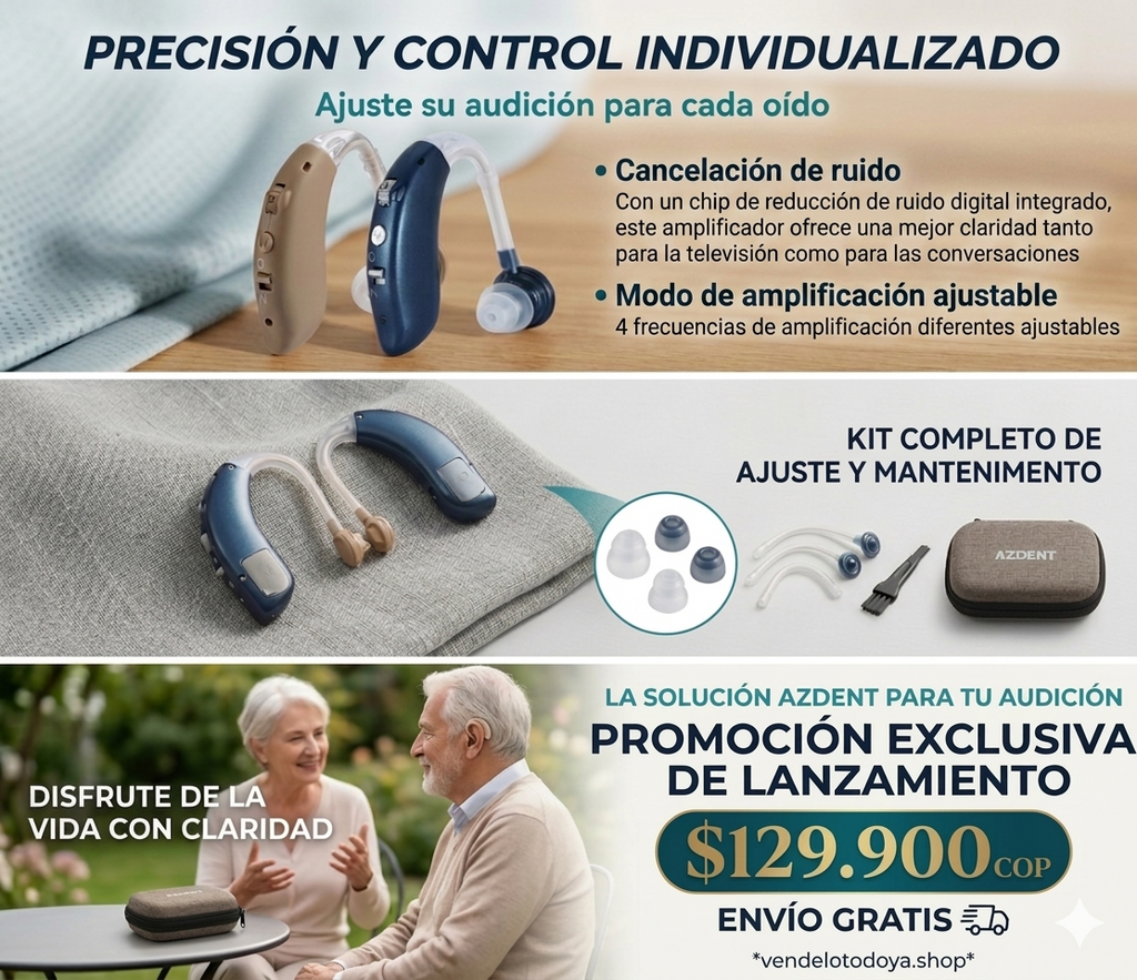 Audífonos Amplificadores con Cancelación de Ruido – Escucha Mejor Cada Día