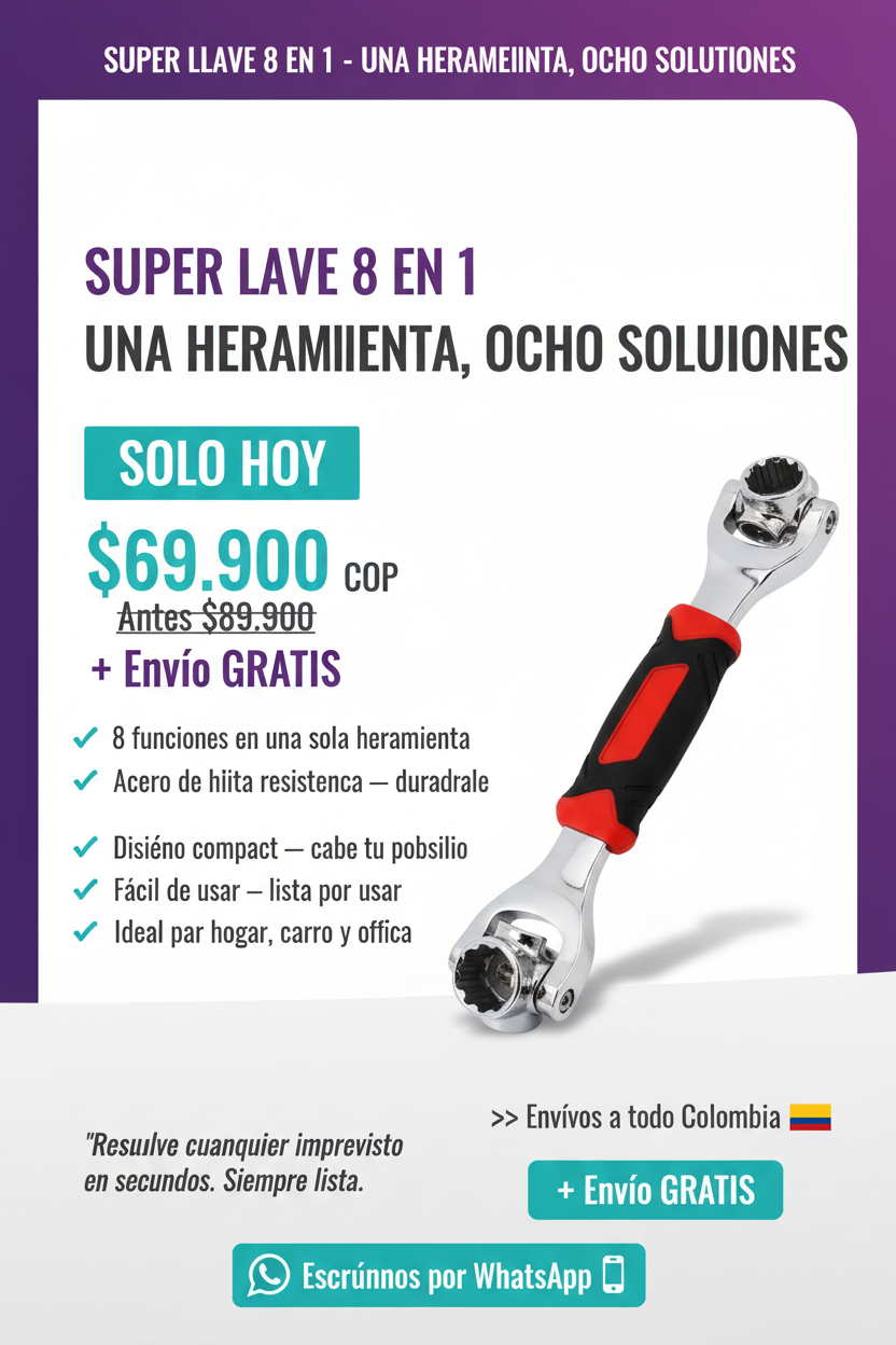 Flyer Super Llave 8 en 1
